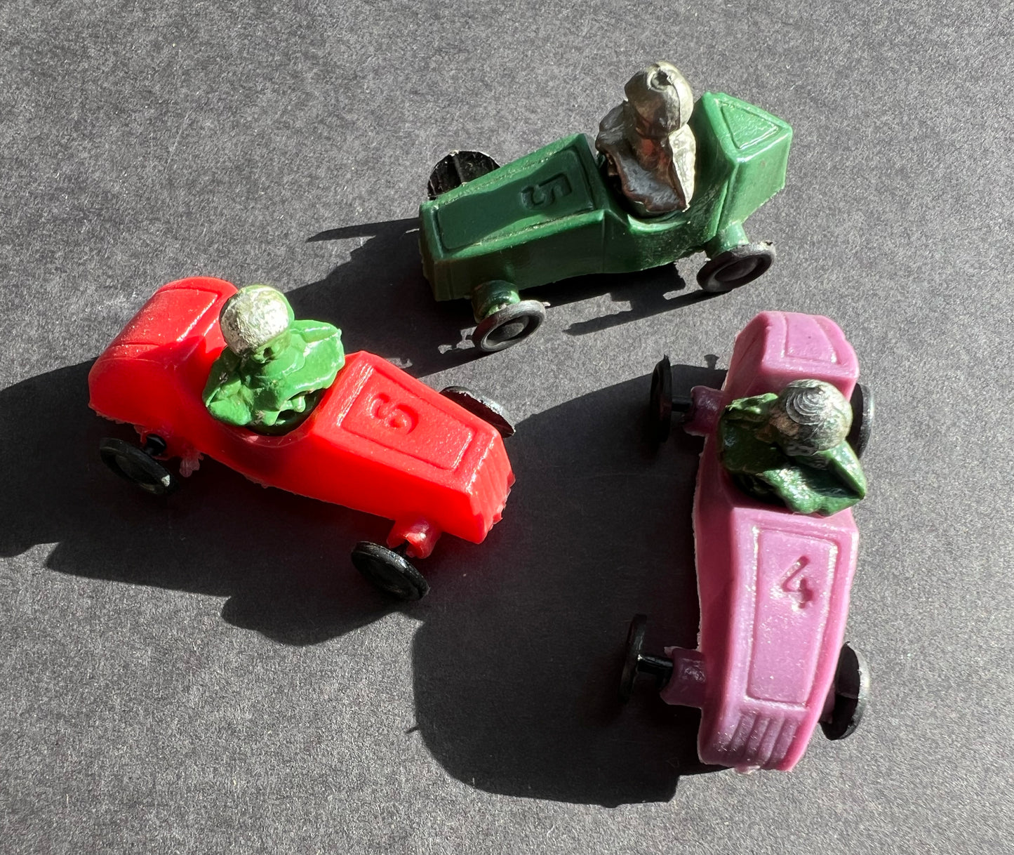 6 Different Vintage 5cm Racing Cars- look like 1930s