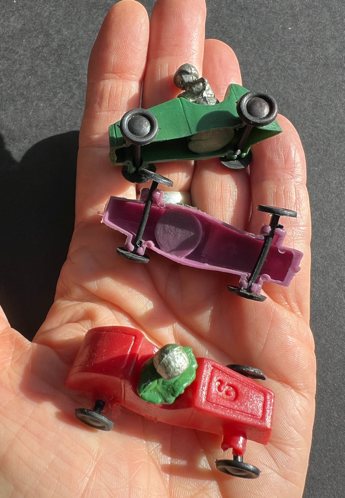 6 Different Vintage 5cm Racing Cars- look like 1930s