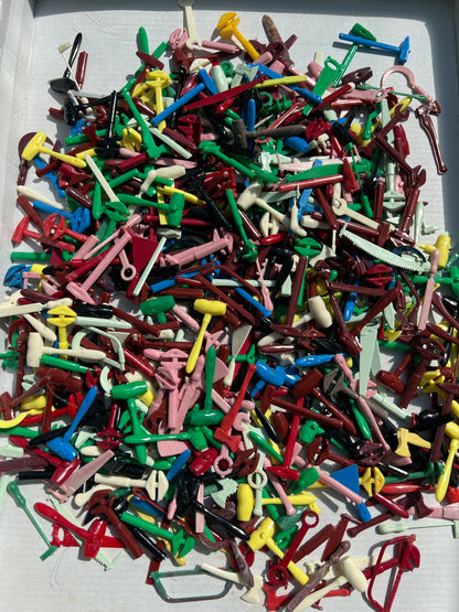 Over 500 Small Vintage Plastic Tools- 5.5cm long