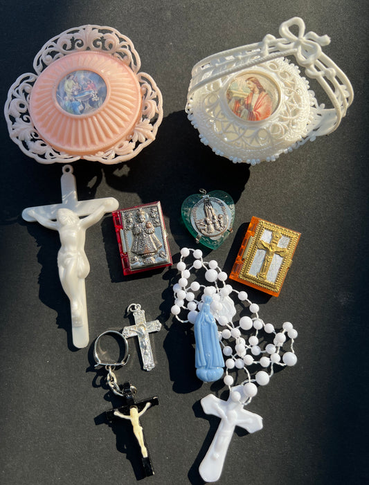 10 pieces of Vintage Catholic Kitsch