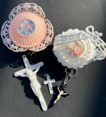 10 pieces of Vintage Catholic Kitsch