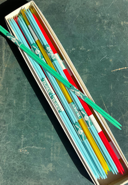 11 DUREX Gauge 9 Double Pointed Knitting Needle Sets 12" long.