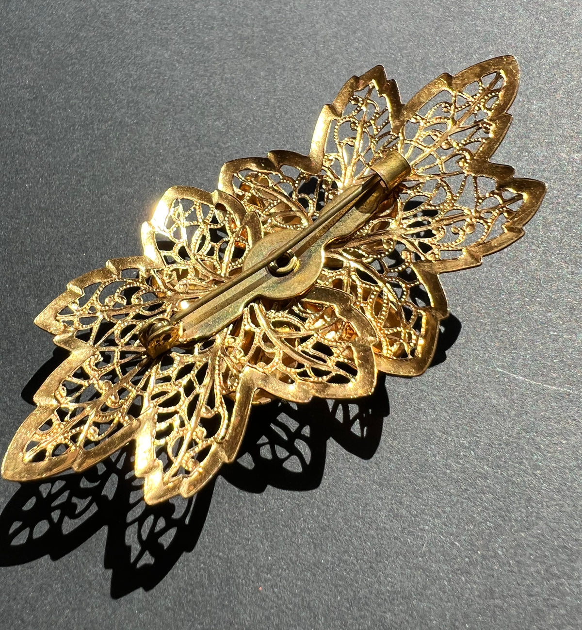 Big Flourish of Vintage 1950s Brooch