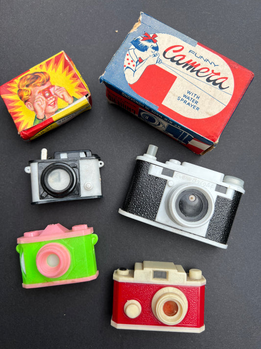 4 Vintage Camera Toys, 2 in Boxes...all Slightly Dodgy