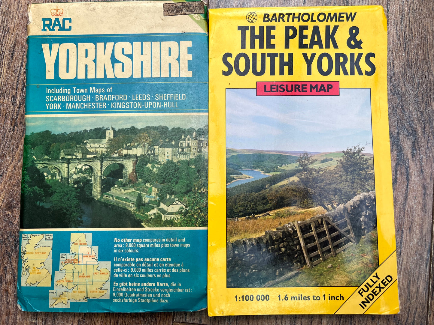 Job Lot of 7 Old Maps of Yorkshire