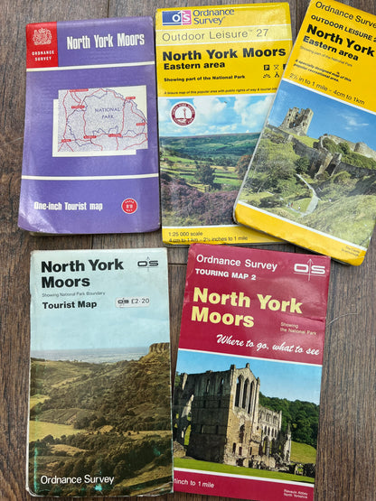 Job Lot of 7 Old Maps of Yorkshire