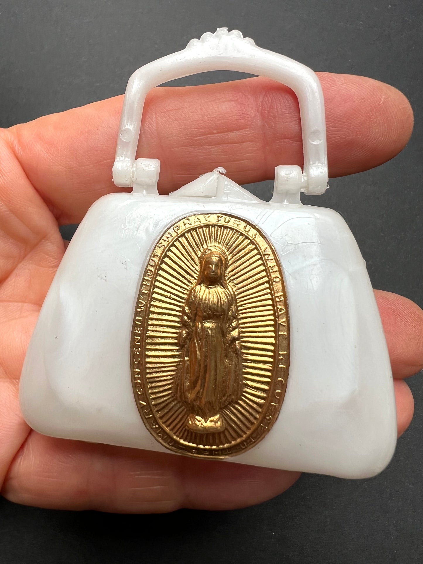 Vintage 6cm Handbag with Our Lady on the Front