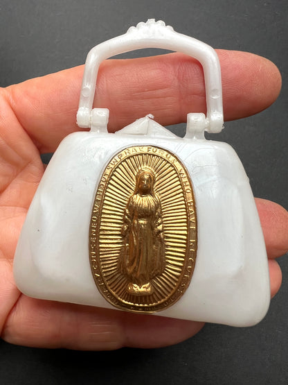 Vintage 6cm Handbag with Our Lady on the Front
