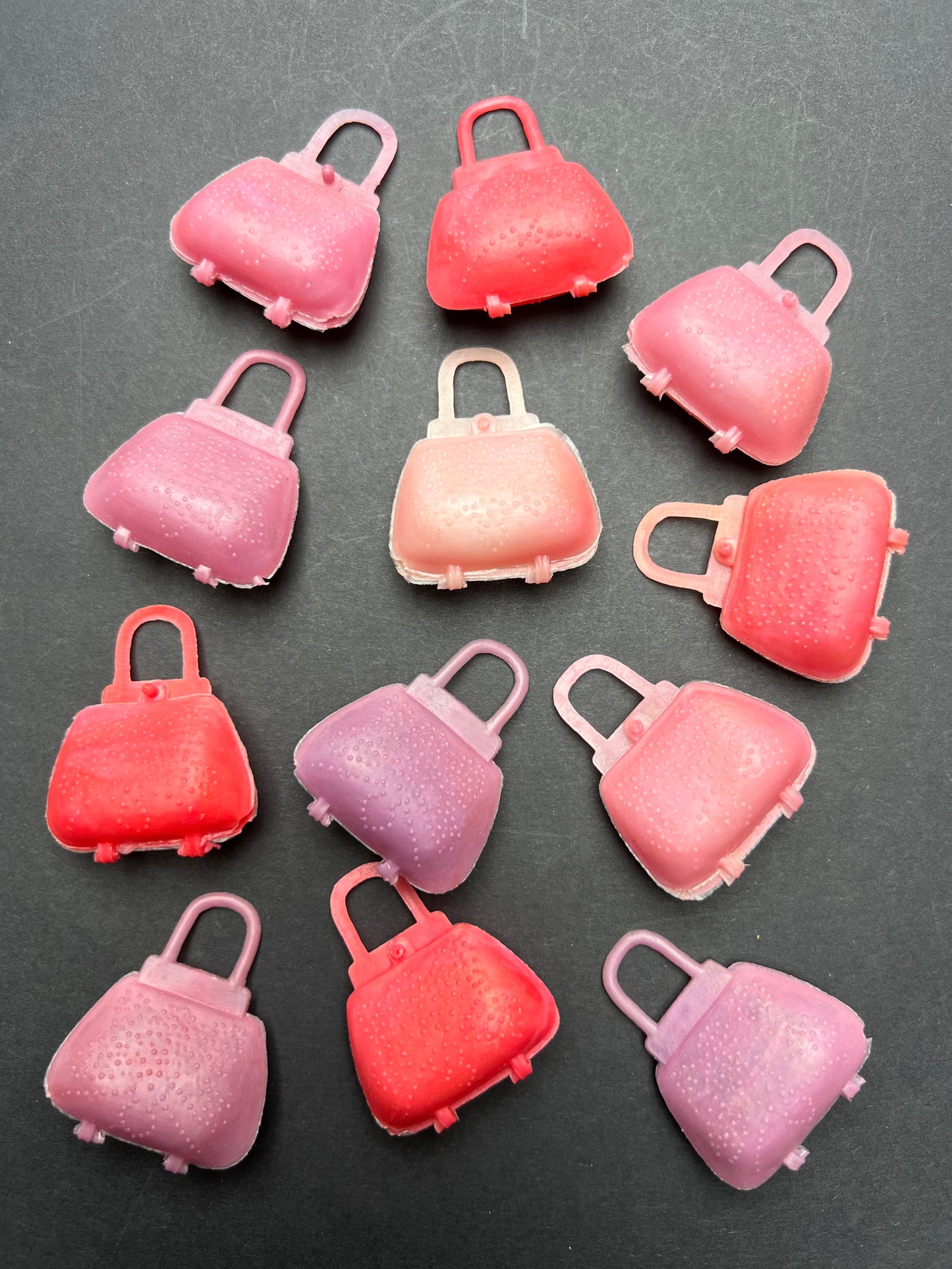 12 Vintage 1970s Opening Bags for Dolls, Small Presents, or as a Tiny Tiny Purse.