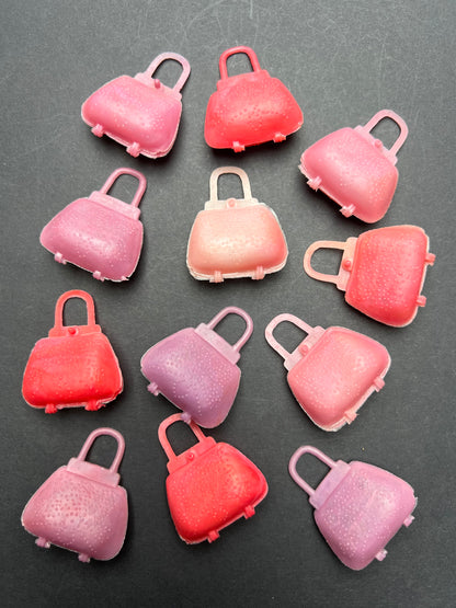 12 Vintage 1970s Opening Bags for Dolls, Small Presents, or as a Tiny Tiny Purse.