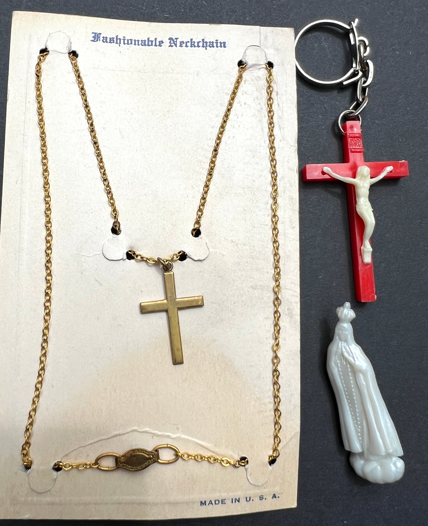 10 Pieces of Vintage Catholic Jewellery Making Items