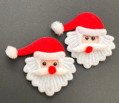 2 Father Christmas Appliques