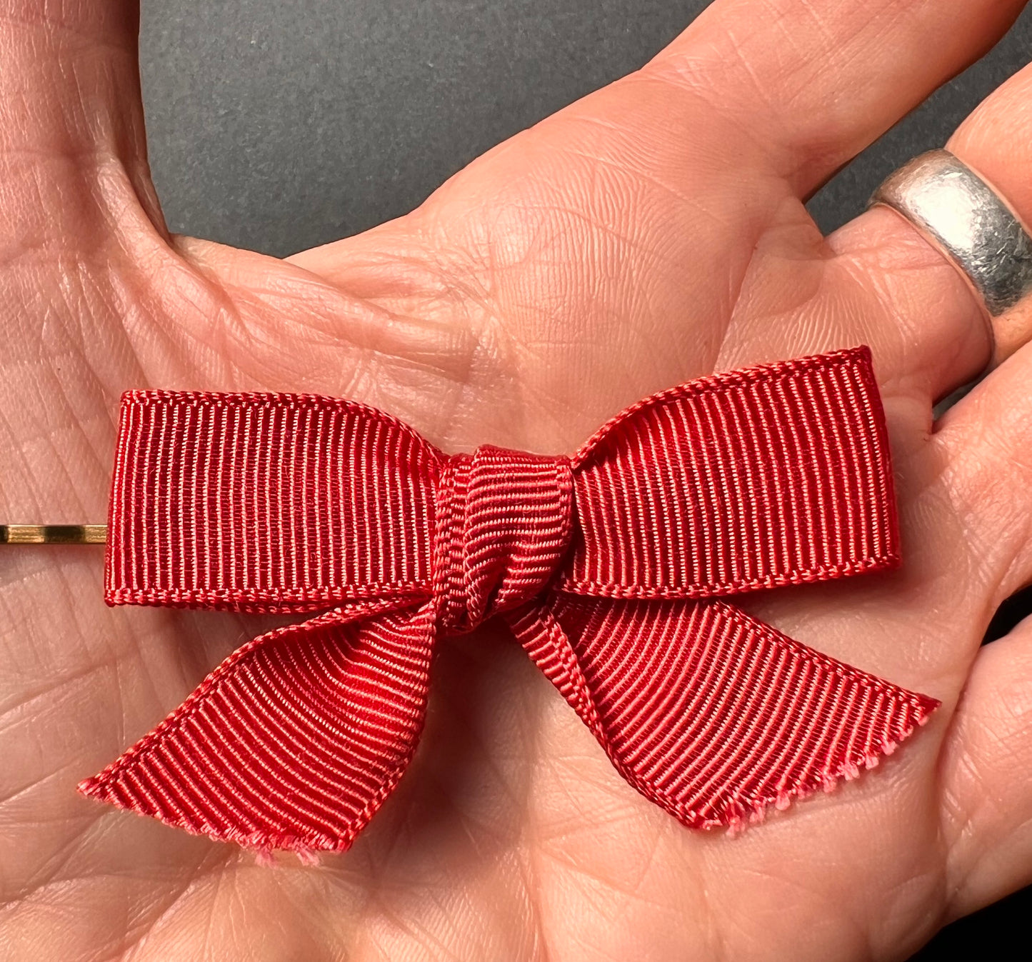 1950s Display Card of 3 Hair Bows.