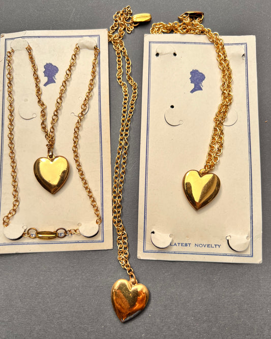 1940s Heart Necklace on Original Display card