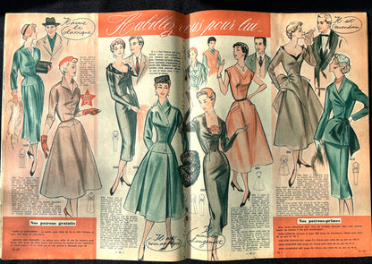 22nd December 1955 French Women's Magazine Femmes d'Aujourd'hui with Christmas Ideas.