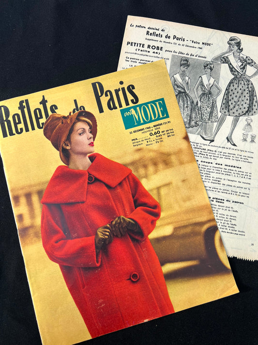 22nd December 1960 French Women's Paper Reflets de Paris with Dress & Toy Patterns