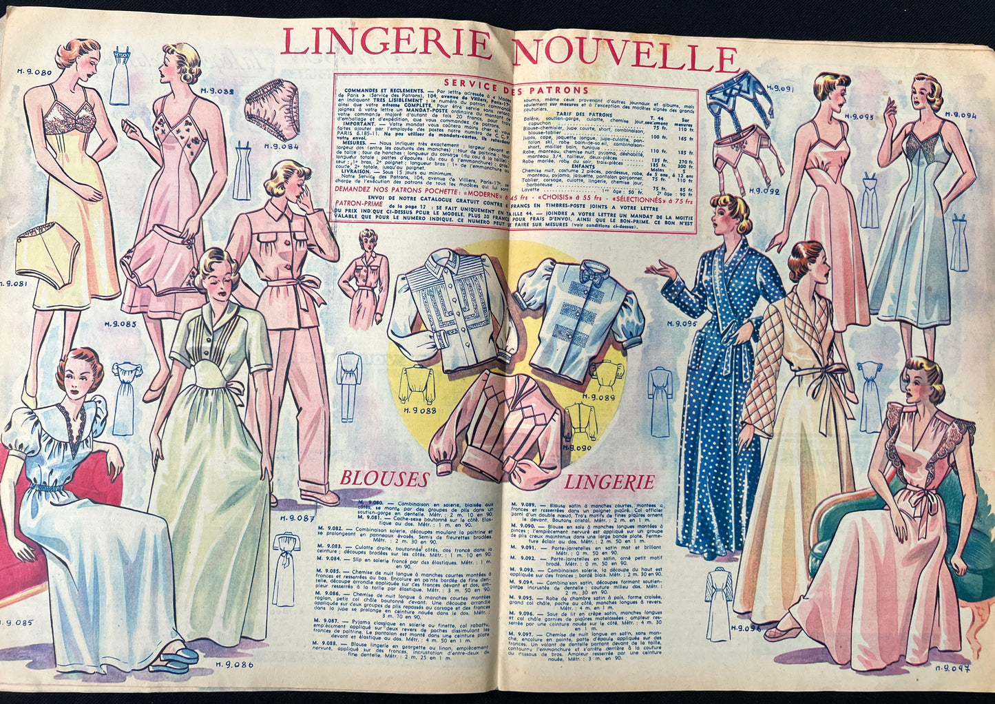 December 1949 Christmas Edition of French Fashion Paper Modes de Paris