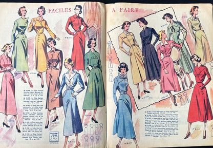 December 1949 Christmas Edition of French Fashion Paper Modes de Paris