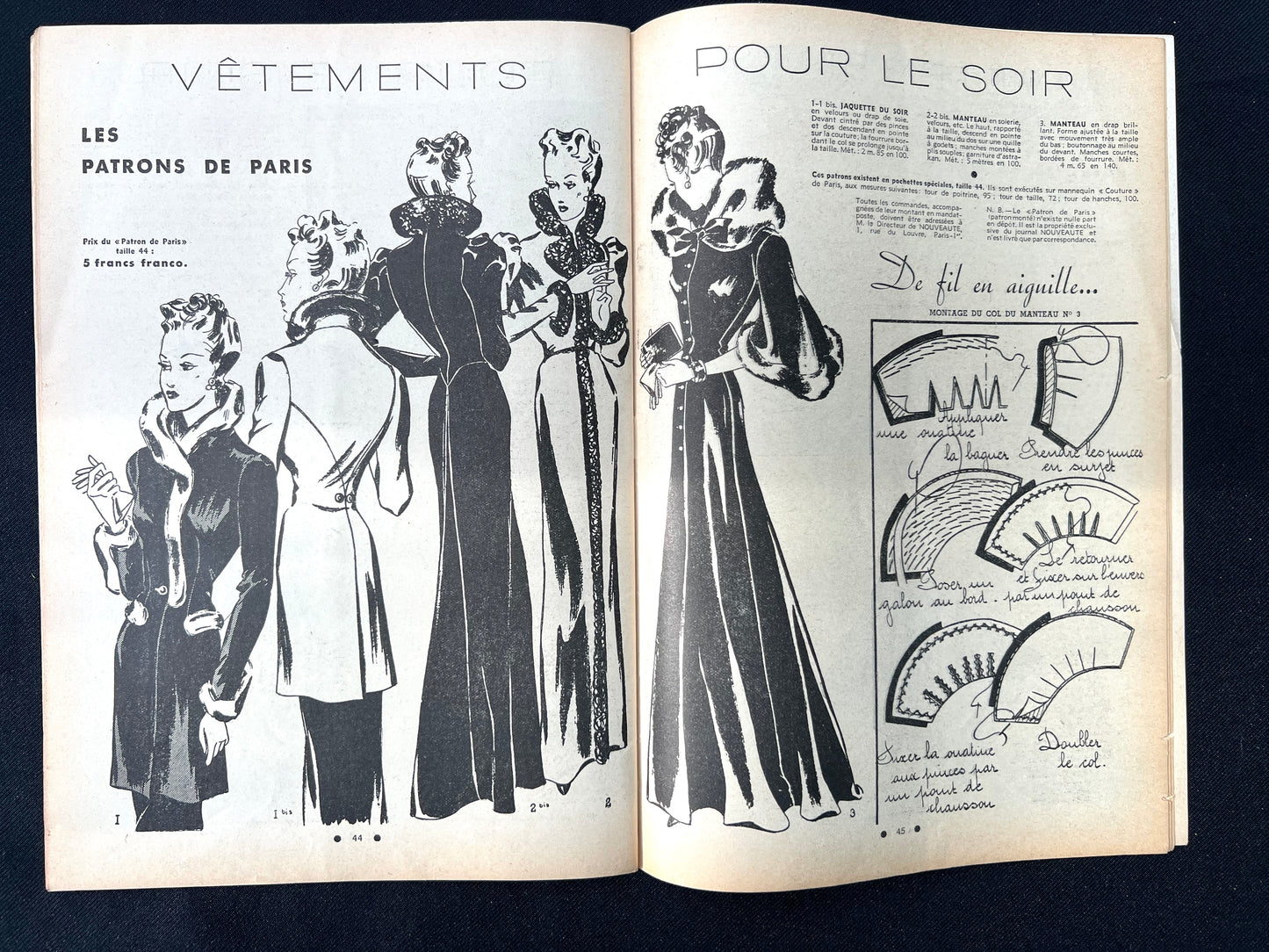 Preparing for Christmas in 1938 - December 4th  Edition of French Magazine Nouveaute