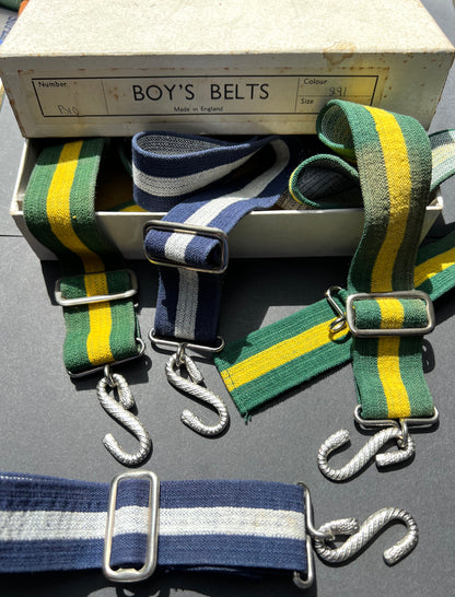 Box of 4 Boy's Snake Belts.