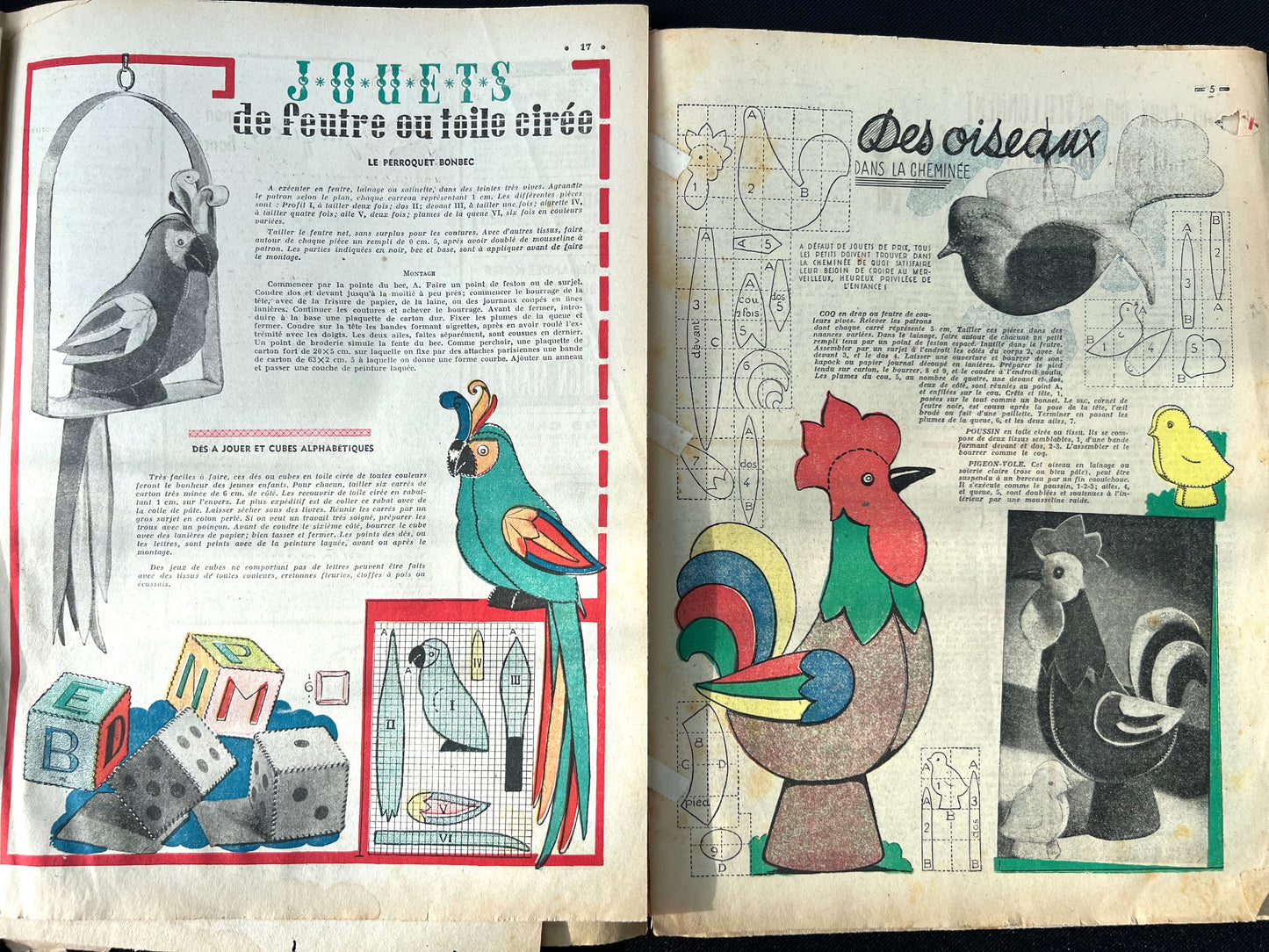 Delightful Christmas Scenes in December 1947 and 1949 French Petit Echo de la Mode