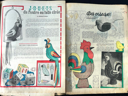 Delightful Christmas Scenes in December 1947 and 1949 French Petit Echo de la Mode