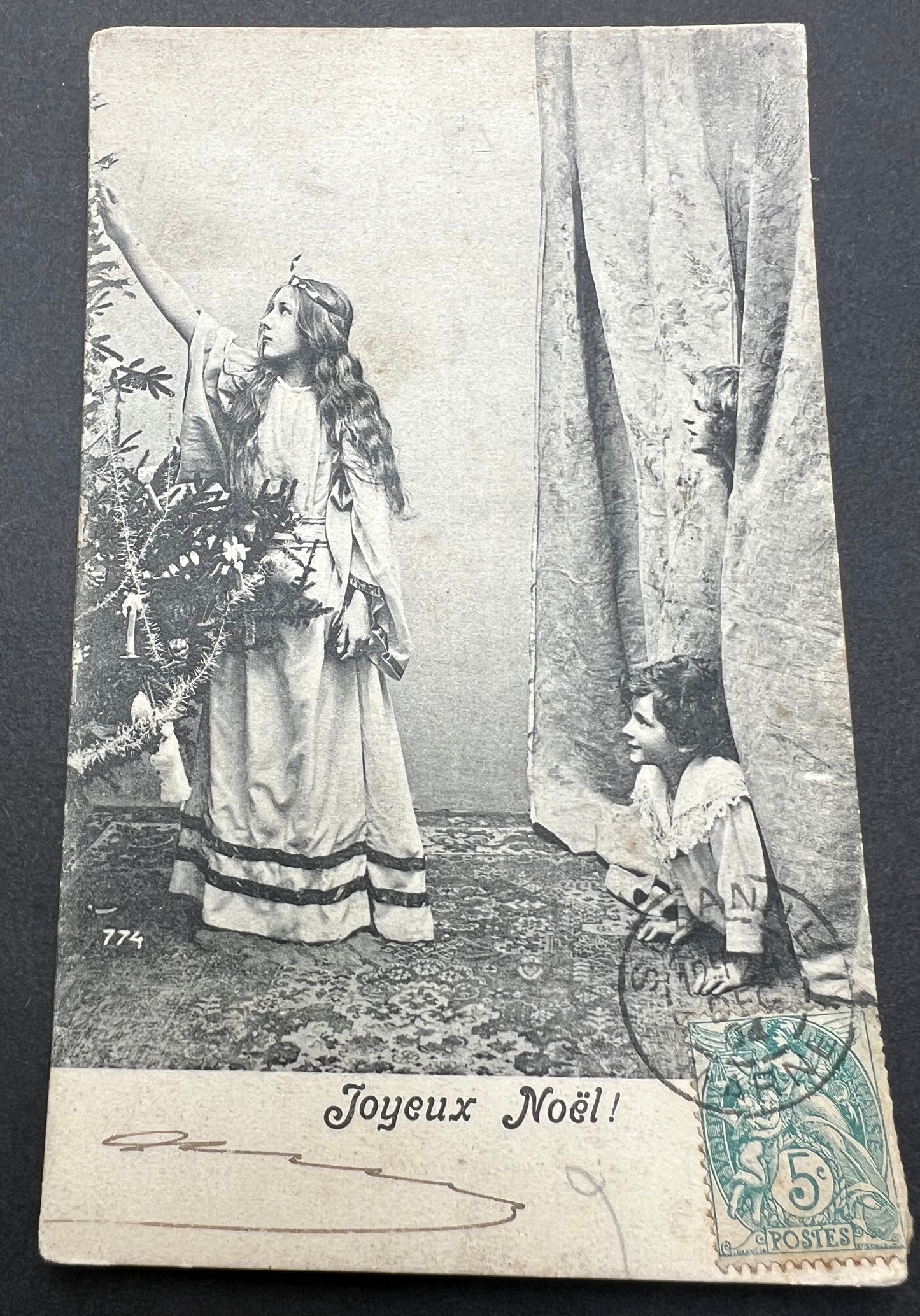 Posted 25th December 1904 Naughty Boys & Christmas Angel