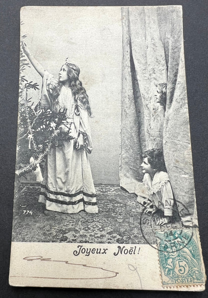 Posted 25th December 1904 Naughty Boys & Christmas Angel