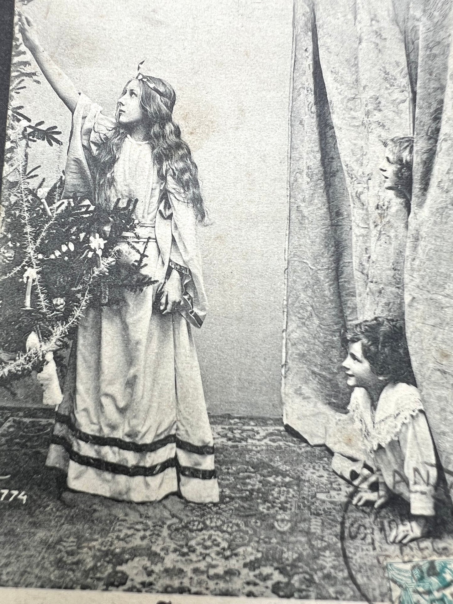 Posted 25th December 1904 Naughty Boys & Christmas Angel