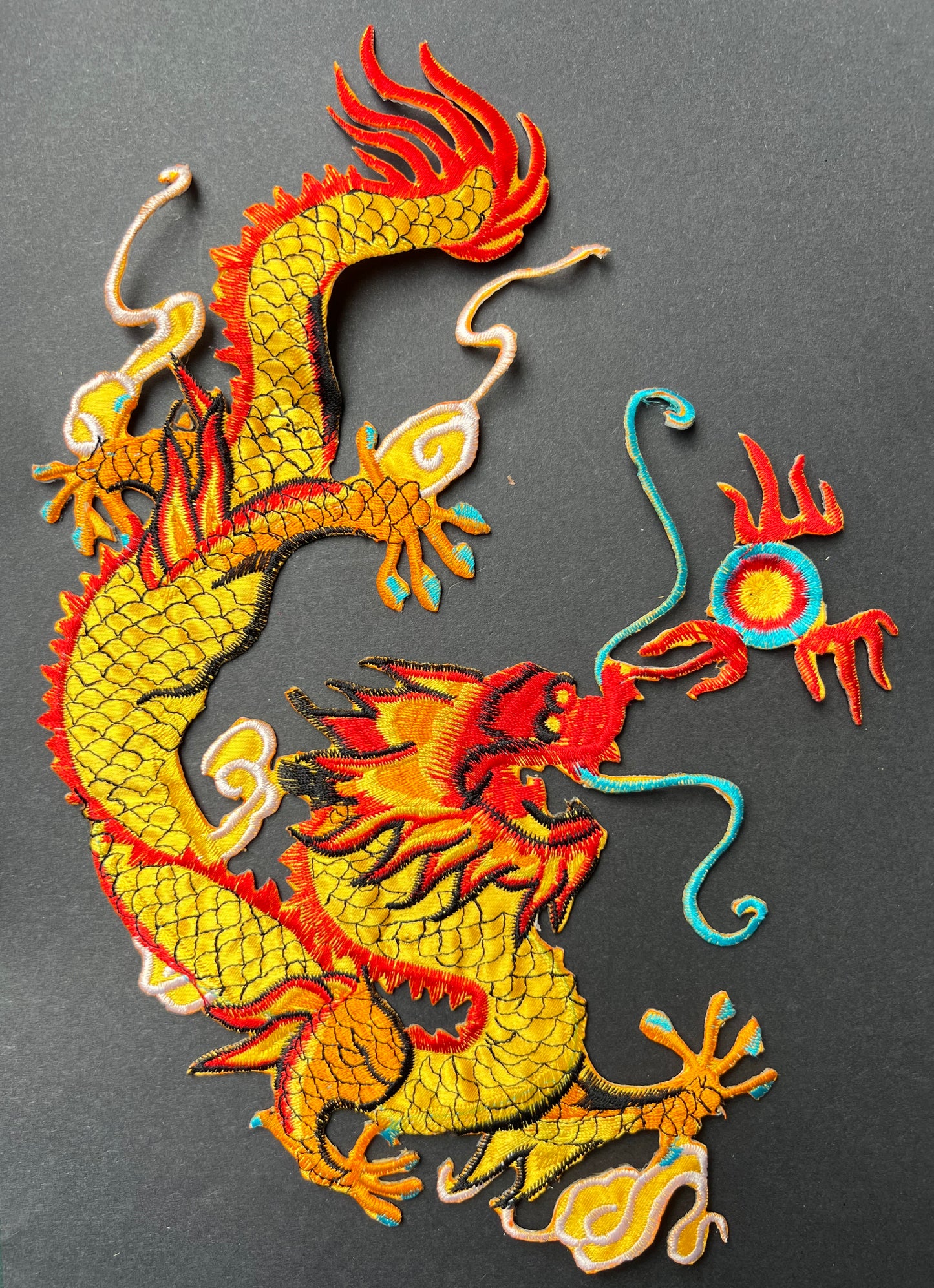 Colourful 28cm Dragon Applique