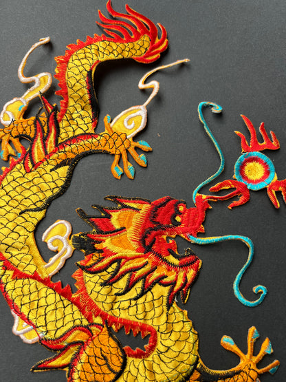 Colourful 28cm Dragon Applique