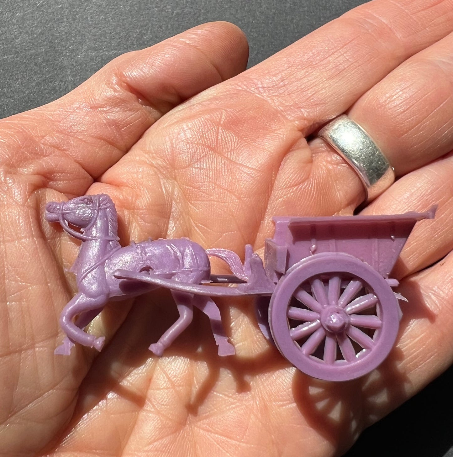 Job Lot of Colourful Vintage Horse and Cart Toys