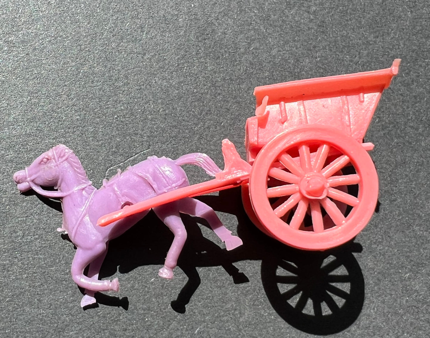 Job Lot of Colourful Vintage Horse and Cart Toys