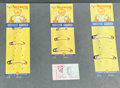 Salesman's Sample Book of Safety / Nappy Pins