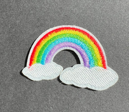 A Rainbow Makes Every Day Better..Colourful Iron-On Patch