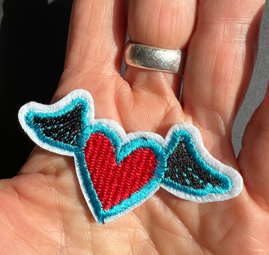 Proactive Flying Heart Iron-On Patch