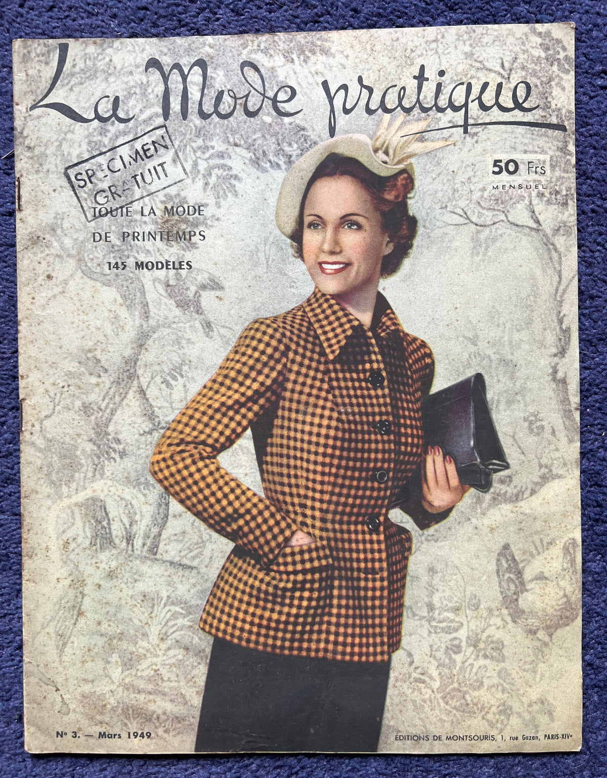 Gorgeous 1940s Fashion Illustrations in March 1949 La Mode Practique