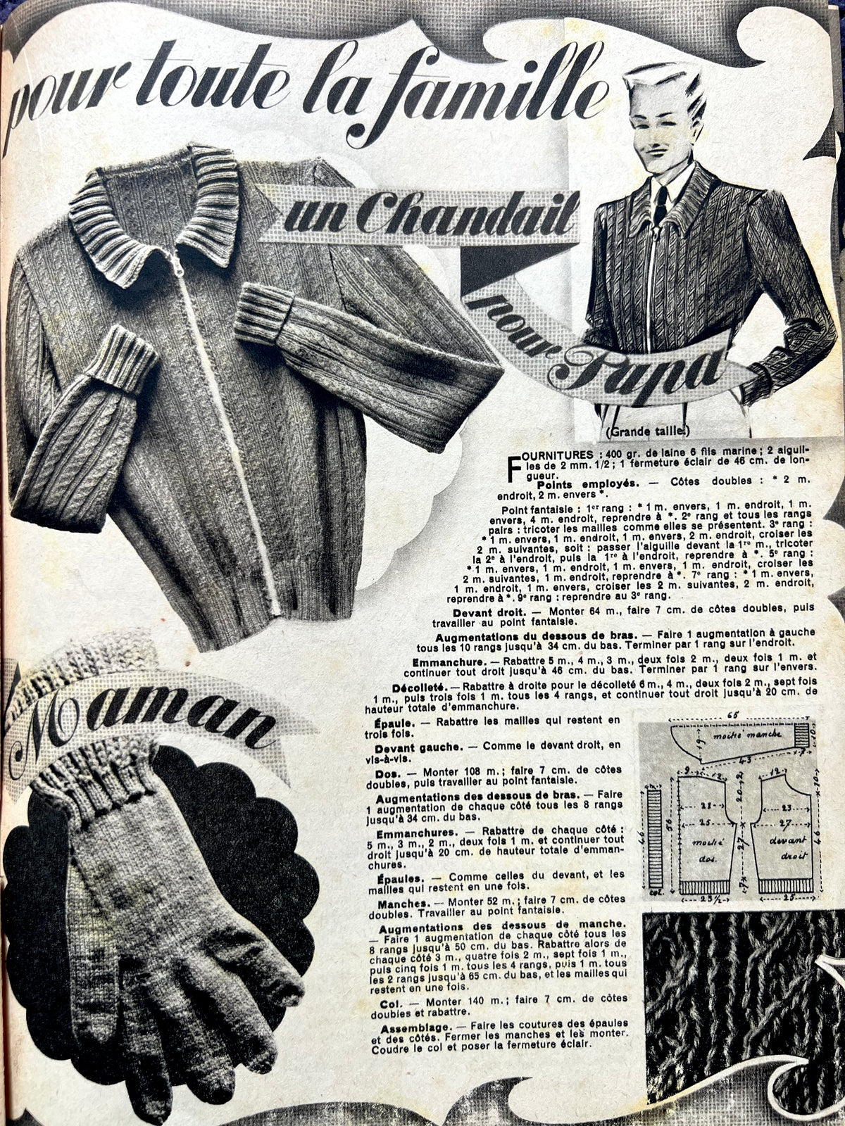 13th November 1941 MODE DU JOUR Wartime French Women's Magazine