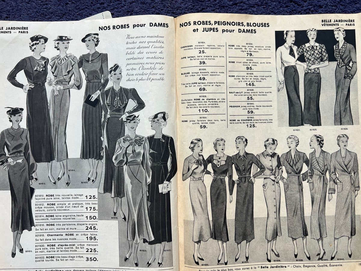Fascinating 1936-37 French BELLE JARDINIERE Catalogue - Fashion, Homewares, Luxuries