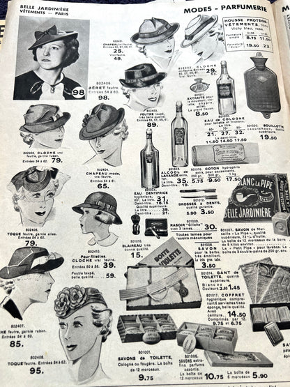 Fascinating 1936-37 French BELLE JARDINIERE Catalogue - Fashion, Homewares, Luxuries