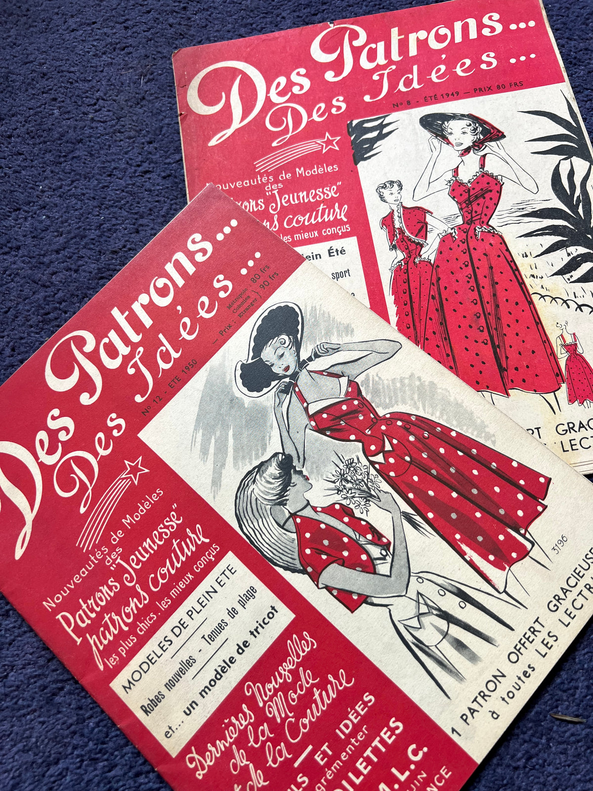 2 Editions of 1949 & 1950 French Des Patrons Des Idees
