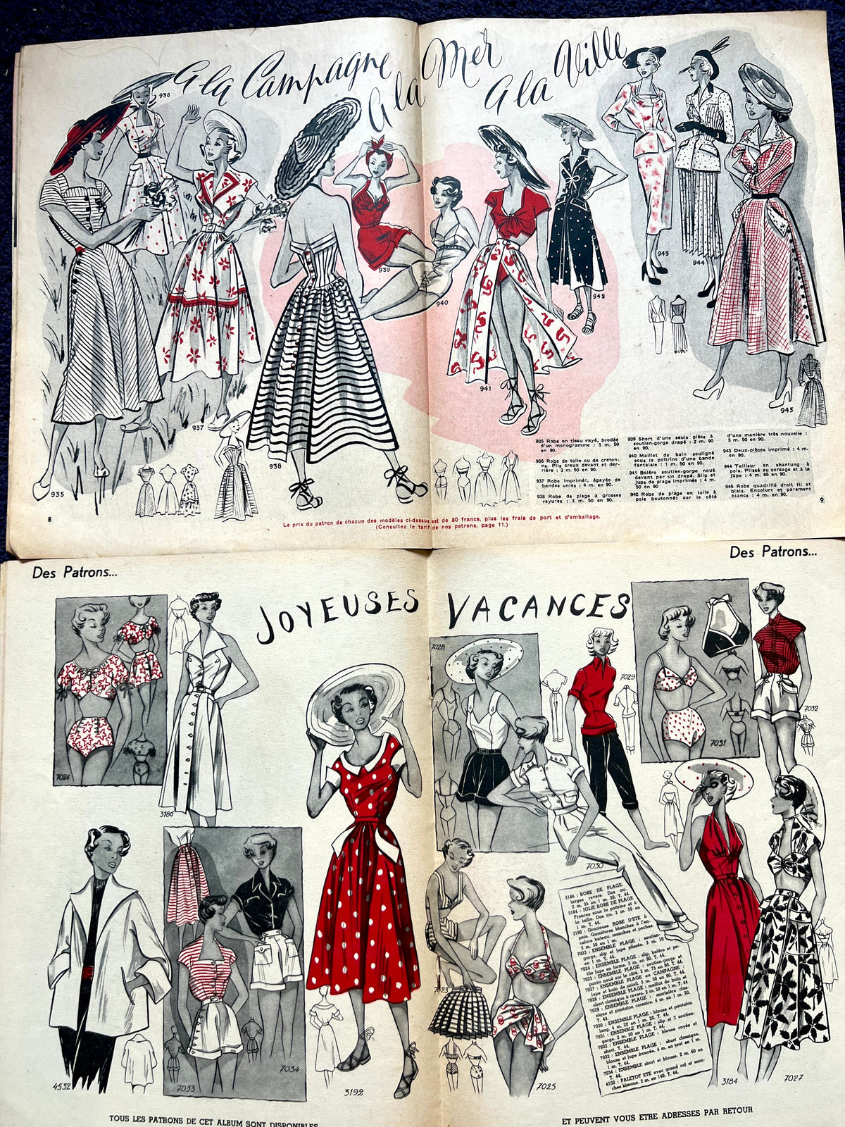 2 Editions of 1949 & 1950 French Des Patrons Des Idees
