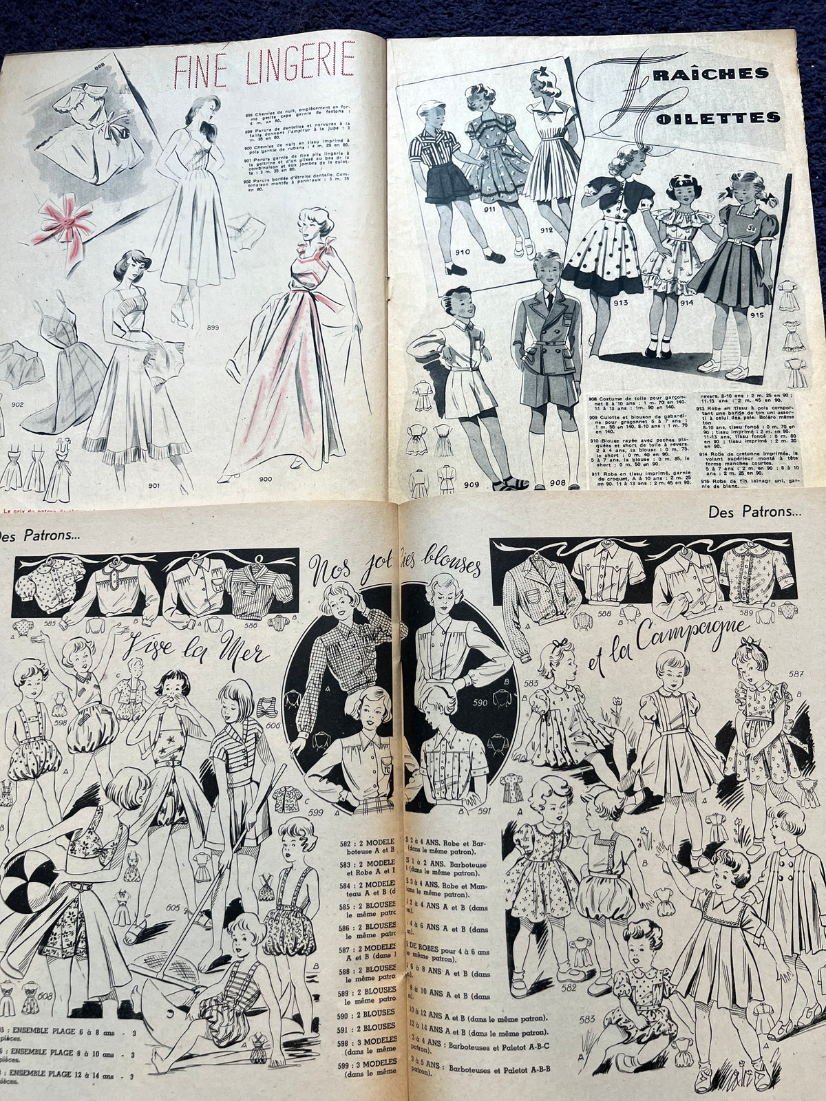 2 Editions of 1949 & 1950 French Des Patrons Des Idees