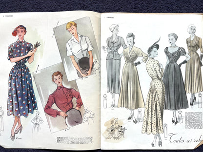 2 Editions of 1949 & 1950 French PRIMEROSE incl. Fancy dress & Wedding Dresses.