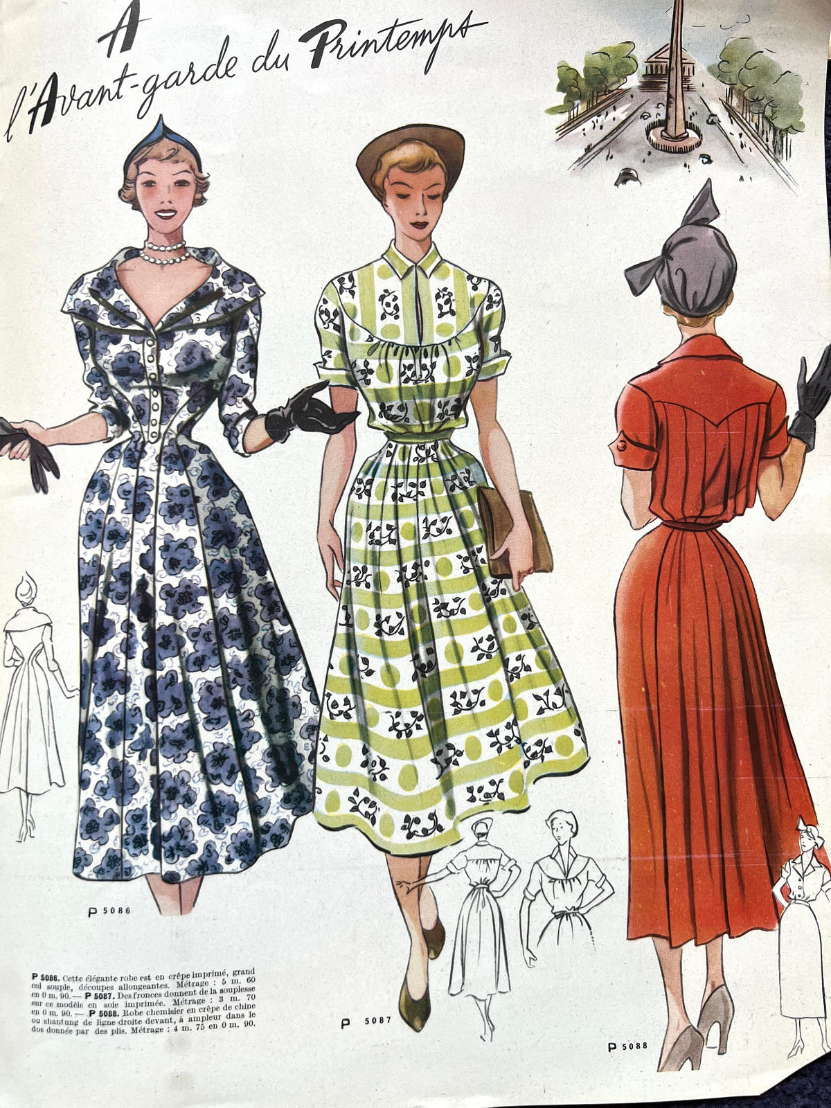 2 Editions of 1949 & 1950 French PRIMEROSE incl. Fancy dress & Wedding Dresses.
