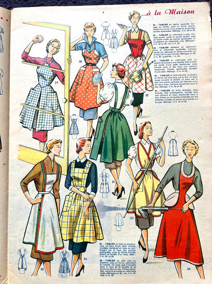 3rd February 1955 French Women's Magazine Votre Mode incl  Dress Pattern
