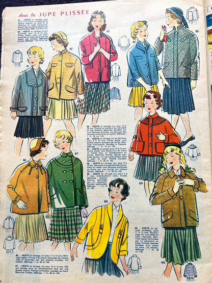 3rd February 1955 French Women's Magazine Votre Mode incl  Dress Pattern