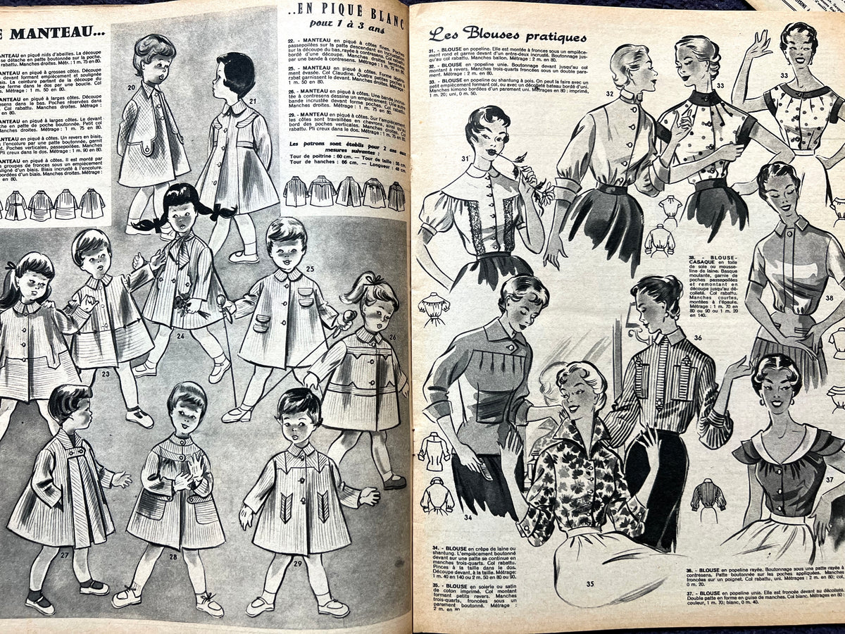 21st March 1957 French Women's Magazine Votre Mode incl  Dress Pattern