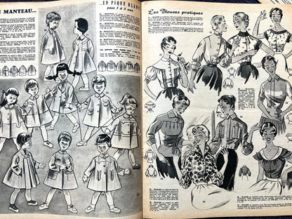 21st March 1957 French Women's Magazine Votre Mode incl  Dress Pattern