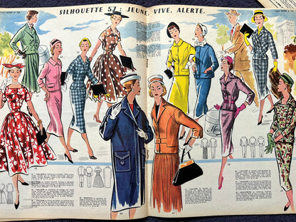 21st March 1957 French Women's Magazine Votre Mode incl  Dress Pattern